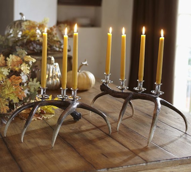 Faux Antler Candelabra Eclectic Candleholders by Pottery Barn