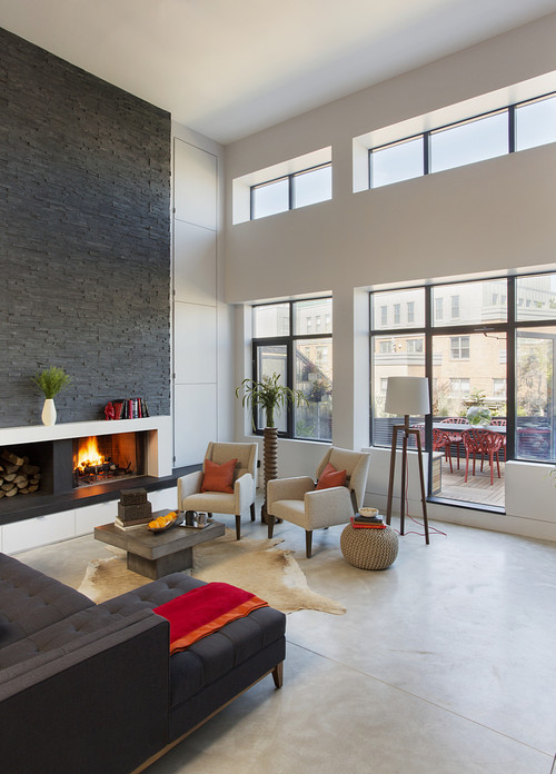 contemporary living room interiors