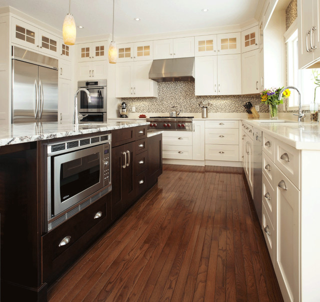 Antique White Transitional Style Kitchen - modern - kitchen ...