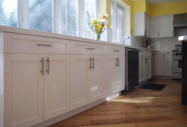 Birch White Shaker Custom transitional-kitchen