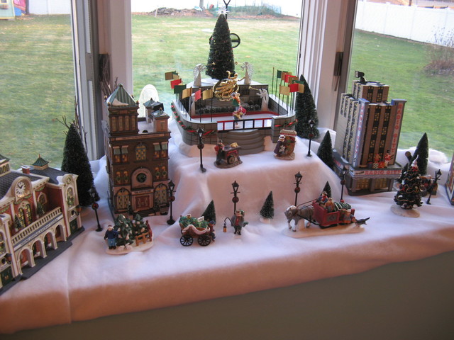 Christmas Village Window Display - Traditional - Holiday Decorations ...