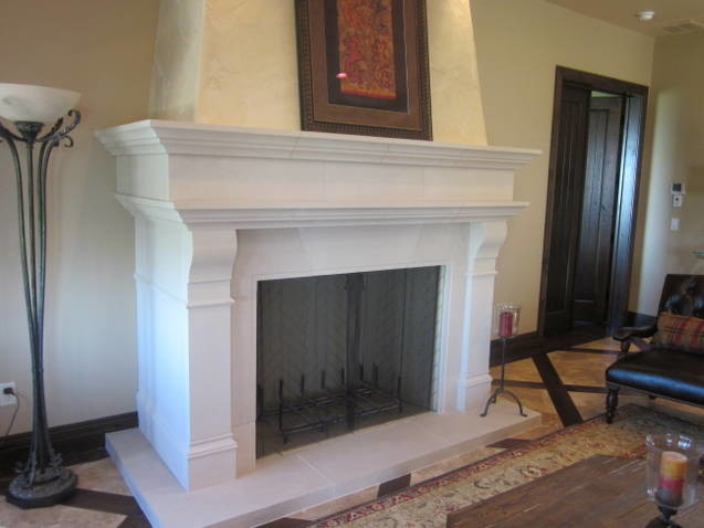 Custom Cast Stone Fireplace Mantel Surrounds - Traditional ...