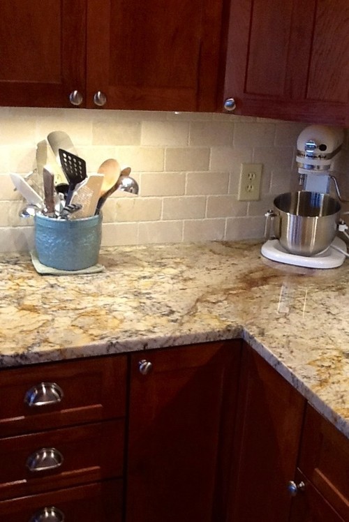 Backsplash help- to go w/Typhoon Bordeaux granite