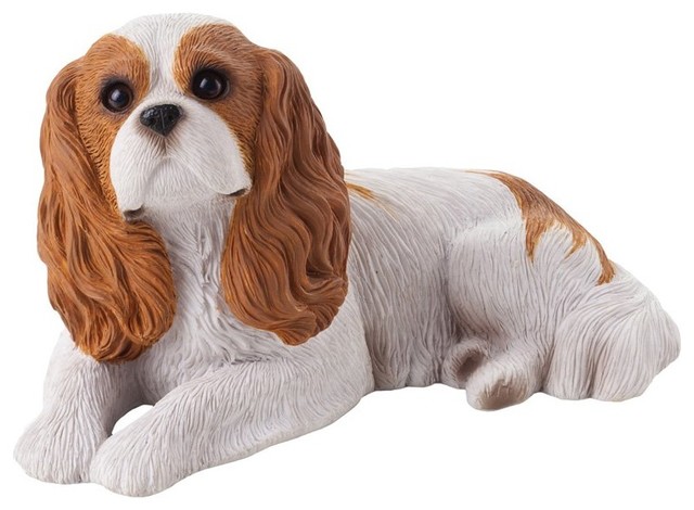 king charles spaniel garden ornament