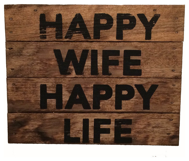 Sign Happy  Signs  Rustic  upnorth gifts  by Wife   holiday Life Novelty rustic signs Happy