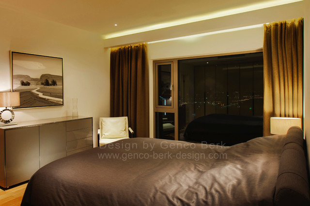 Apartment at Shimao Riviera Shanghai | by Genco Berk contemporary-bedroom