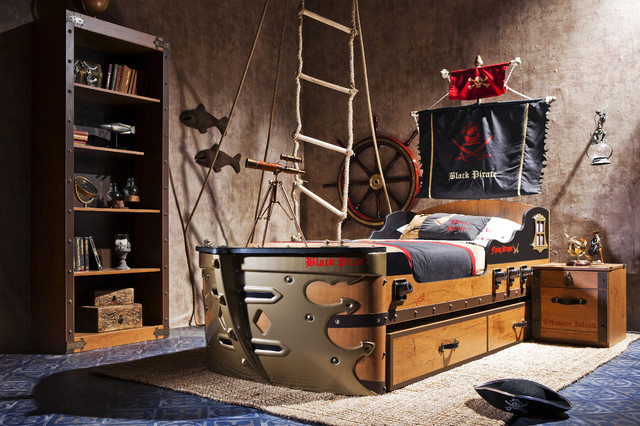 Pirate ship bedroom - Beach Style - Kids - miami - by Turbo Beds