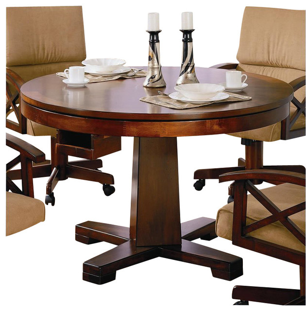 Coaster Marietta 3in1 Game Table in Dark Oak Transitional Game