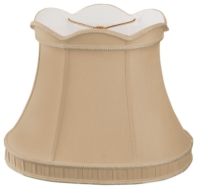 Scalloped Top with Bottom Gallery Oval Bell Designer Lampshade