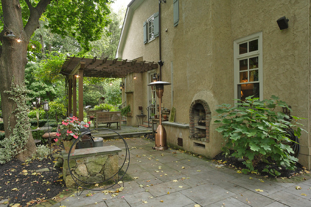 French Tudor-style home - traditional - patio - newark - by ...