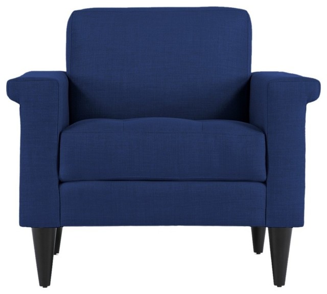 The Coronado Chair, Royal Blue Modern Armchairs And