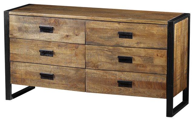 Delia Dresser Made Of Mango Wood - Industrial - Dressers - By Artemano