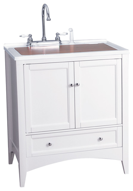 ... White Laundry Vanity transitional-bathroom-vanities-and-sink-consoles