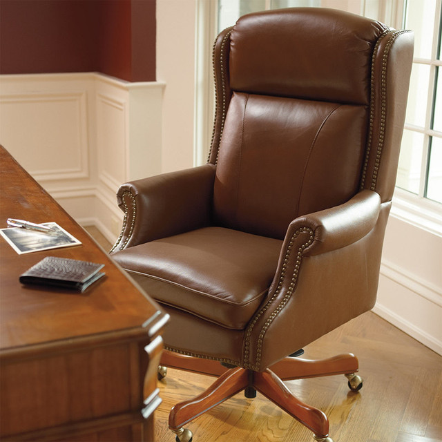 Hadley Executive Leather Office Chair Traditional Office Chairs