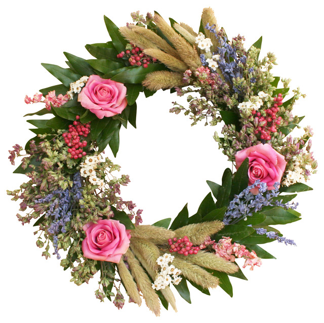Floral Twig Wreath Traditional Wreaths And Garlands by Creekside