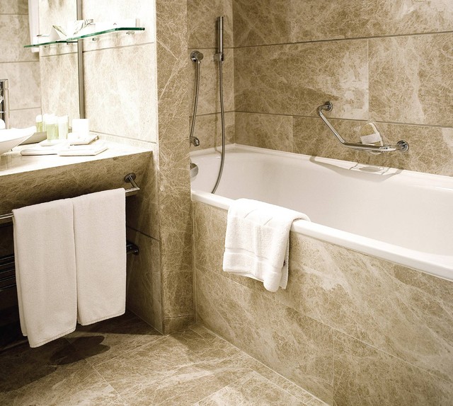 Natural Stone Tile Bathroom - tile - by Tiles Unlimited