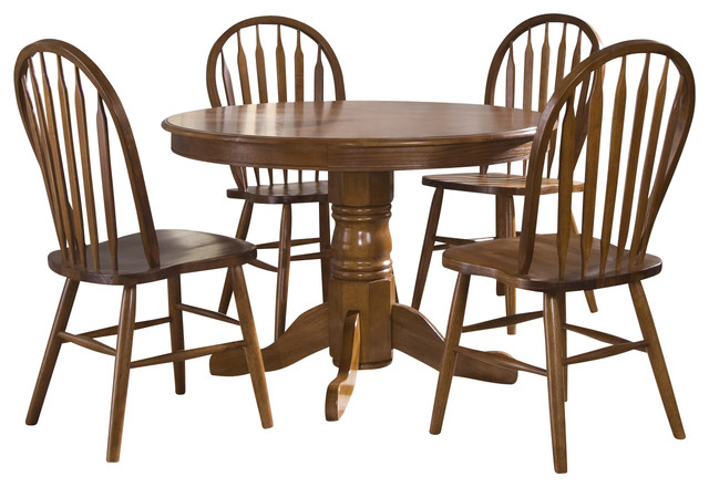 Liberty Furniture Nostalgia 5 Piece 42 Inch Round Dining Room Set In 