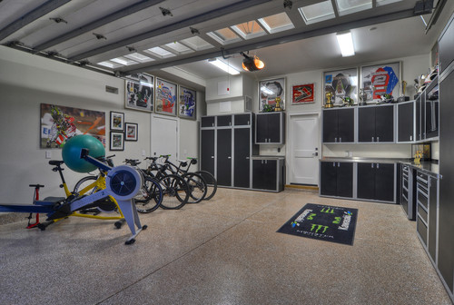 At home fitness area