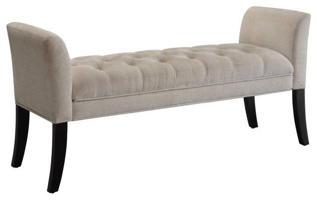 Stewart Microfiber Upholstered Bench modern-bedroom-benches