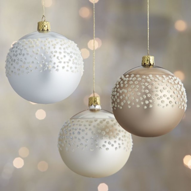 flocked polka dot ball ornament traditional christmas flocked polka dot ball ornament traditional christmas
