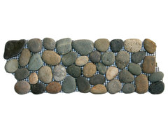 Bali Ocean Pebble Tile Border rustic-accent-trim-and-border-tile