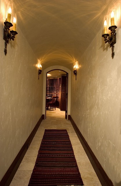 Classic Mountain Style traditional-wine-cellar