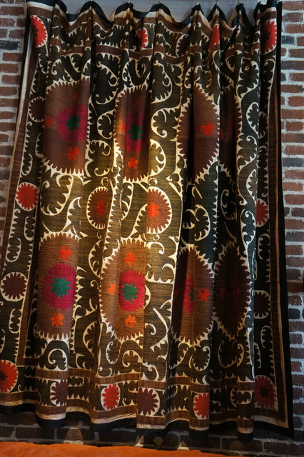 Vintage Suzani Throw mediterranean-throws
