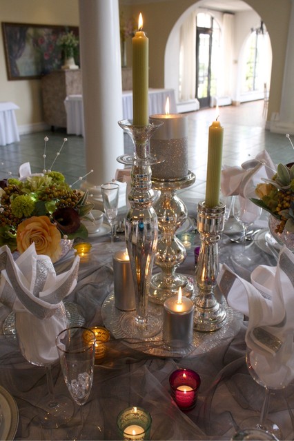 Candle Centerpiece - Eclectic - Dining Room - new york - by Holly