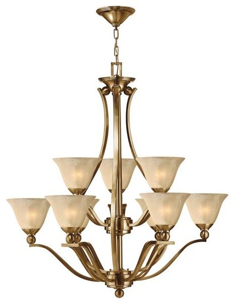 Hinkley Lighting 4657BR 9 Light Chandelier Bolla Collection traditional-chandeliers