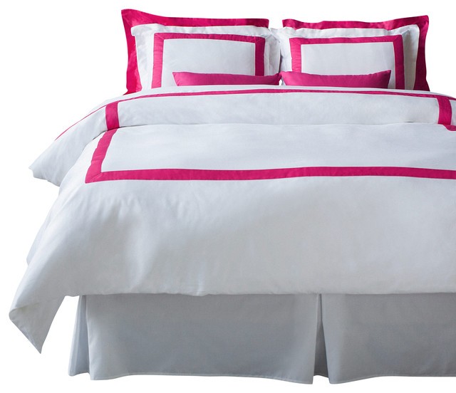 La Cozi Hot Pink Duvet Cover Set Modern Duvet Covers And Duvet Sets