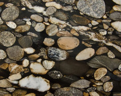Black Mosaic Gold Granite / Marinace Granite eclectic kitchen countertops