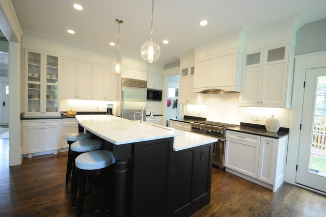 White And Espresso Kitchen Cabinets | white and espresso kitchen traditional dc metro by cherry hill cabinetry White And Espresso Kitchen Cabinets | white and espresso kitchen traditional dc metro by cherry hill cabinetry