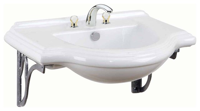 Wall Mount Bathroom Sink Cast Iron Brackets - Modern - Bathroom Sinks ...