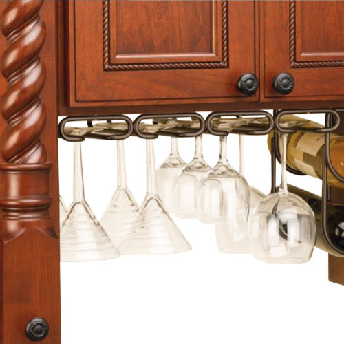 Under Cabinet Wine Glass Rack