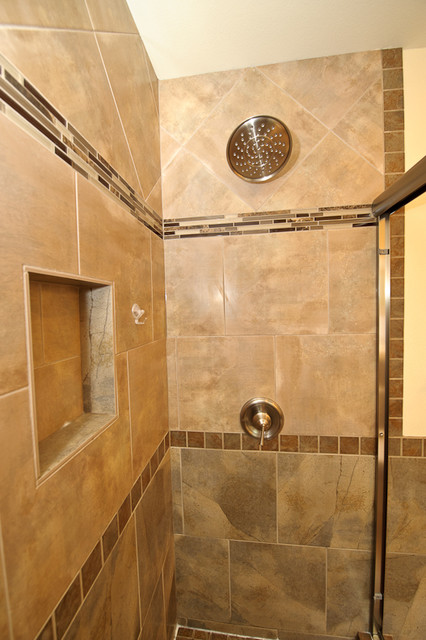 houzz bathroom tile with sconce lights