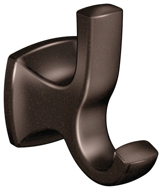 Voss Double Robe Hook with Oil Rubbed Bronze Finish - Contemporary - Towel Bars And Hooks ...