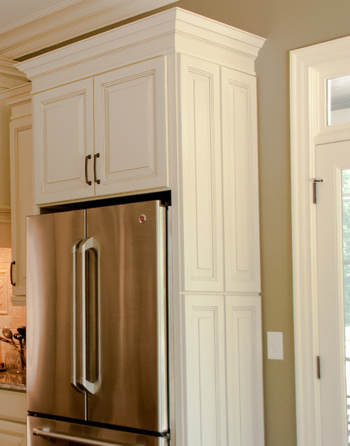 Kitchen Cabinets Around Refrigerator End Of Fridge Cabinet