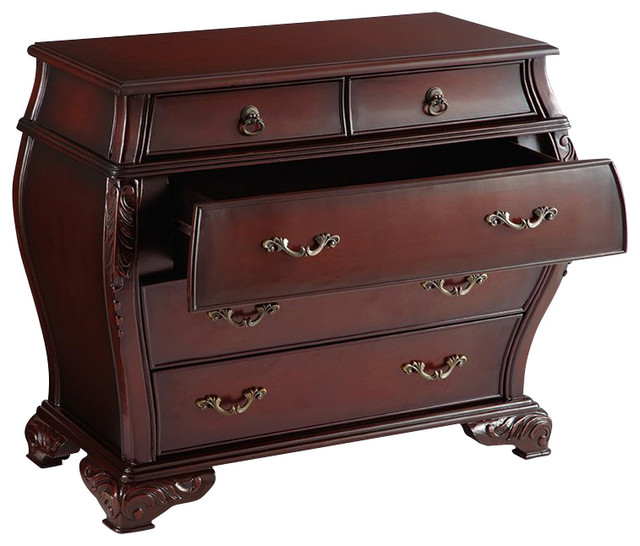 Powell Bombay Harrington Bombe Chest in Warm Vintage Finish