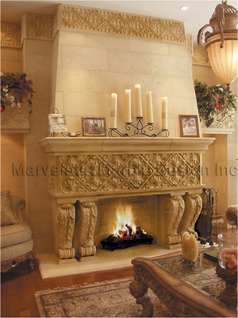 Fireplace Mantels traditional-living-room