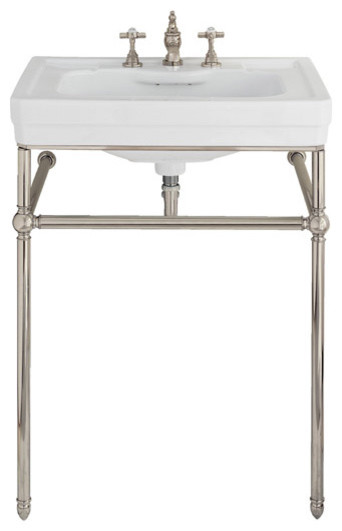 Lutezia 28 Inch Console Lavatory Sink by Porcher - traditional ...