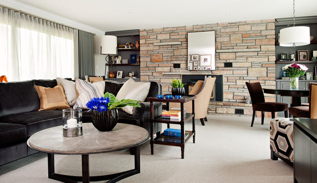 Manor contemporary living room