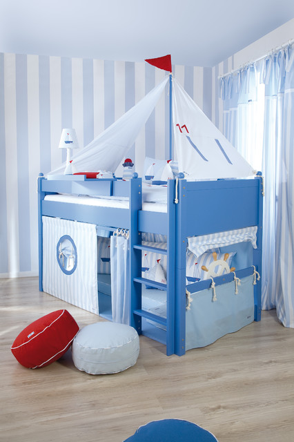Sailboat themed kids room - Beach Style - Kids - london - by The Baby ...