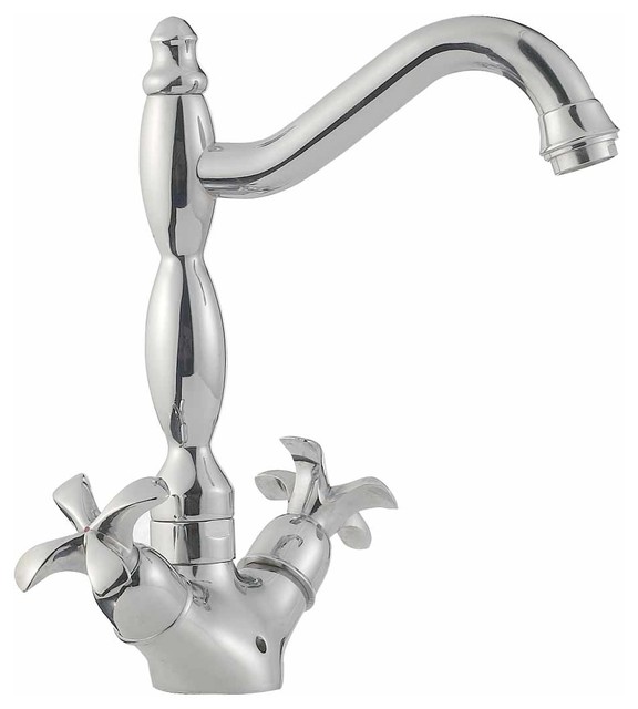 Faucets Chrome Farmhouse Style Single Hole Faucet | 13139 ...