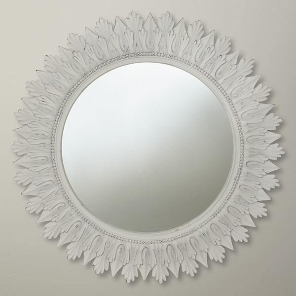 Round Mirror, White - Contemporary - Wall Mirrors - by John Lewis