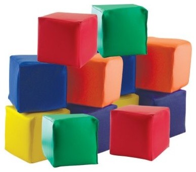 ECR4KIDS Soft Toddler Blocks - Primary modern-toy-storage