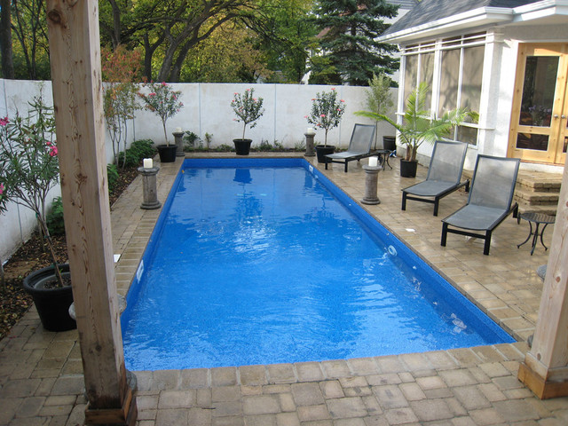 Modern Rectangle Pool Design - Tropical - Pool - other ...