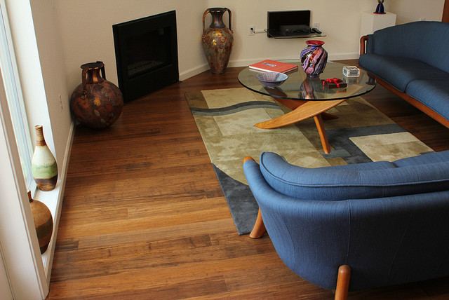 Fossilized Java Bamboo Floors in Loft