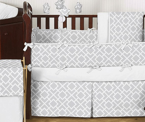 baby bedding grey and white images