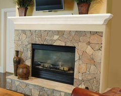 Pearl Mantels Crestwood Transitional Fireplace Mantel Shelf modern wall shelves