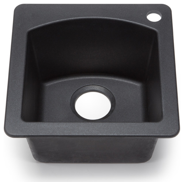 ... Diamond Anthracite Dual Mount Bar Sink contemporary-bathroom-sinks